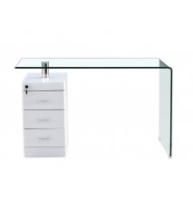 Mesa DUBAI, mueble a izquierda, cristal, 160x80 cms