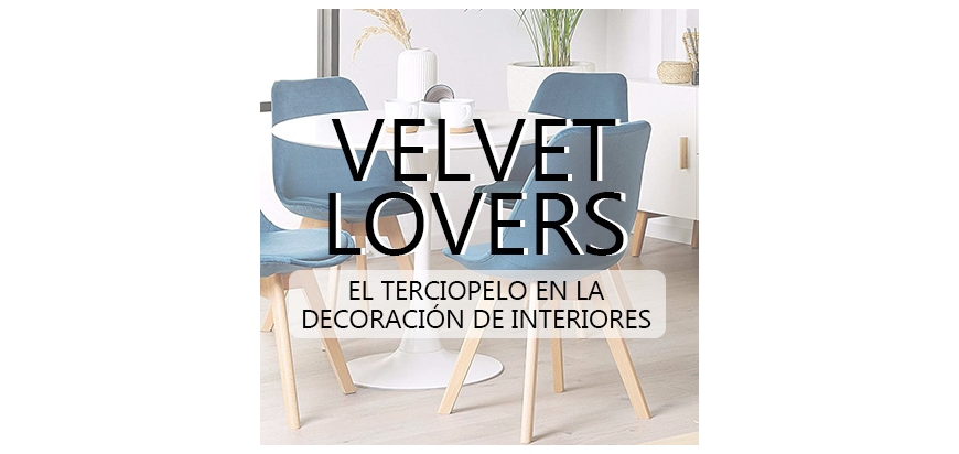 El terciopelo es tendencia en decoración